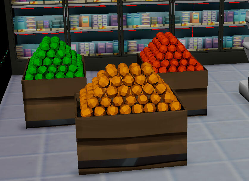 Flooring, Crates, and Fridge Flooring, Crates, and Fridge