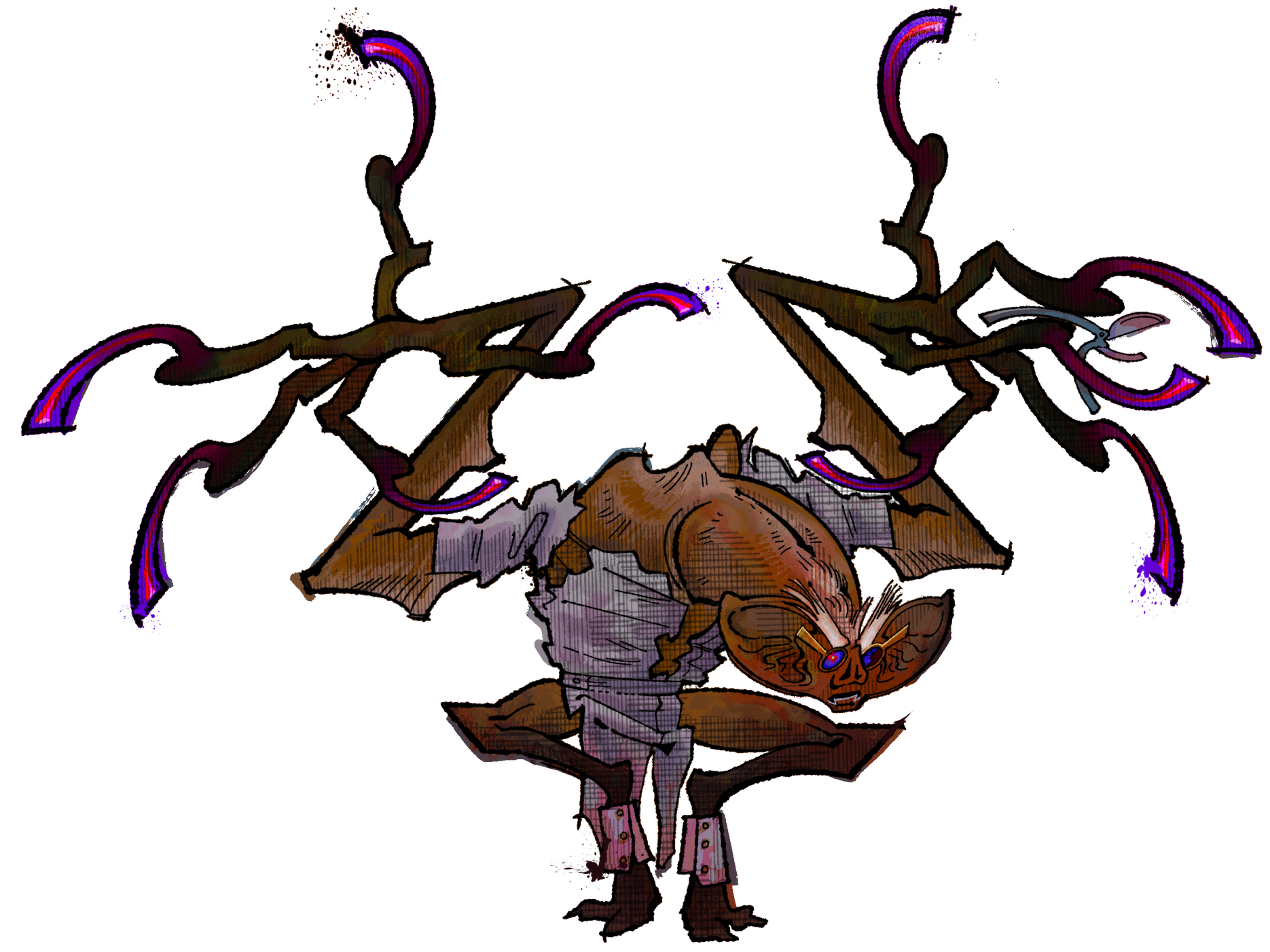 Evil Professor monster concept